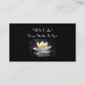 「白雪姫が真っ黒に蓮の花を咲かせた 名刺 (正面)