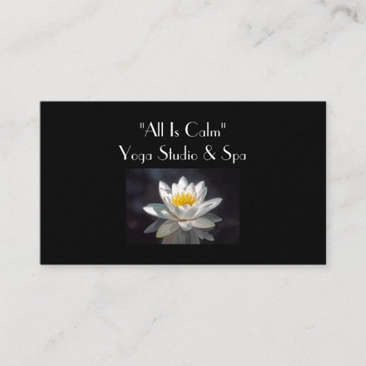 「白雪姫が真っ黒に蓮の花を咲かせた 名刺 (正面)