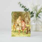 白雪姫とばら色の赤 ポストカード (スタンド正面)