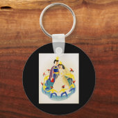 白雪姫と七人のこびとたち キーホルダー (正面)