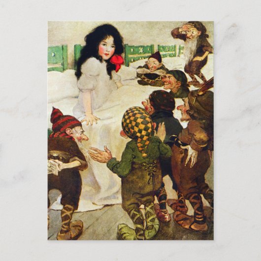 白雪姫と七人のこびとたち ポストカード (正面)