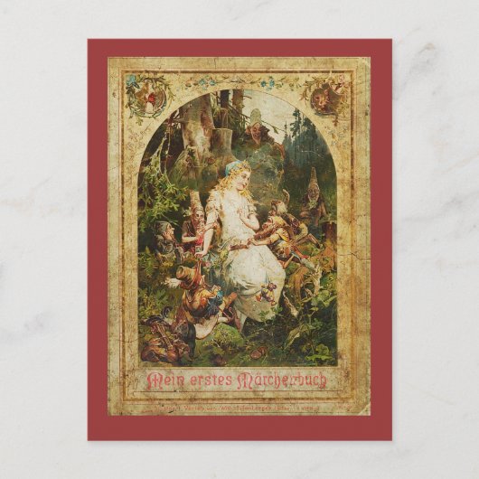 白雪姫と七人のこびと ポストカード (正面)