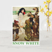 白雪姫と七人の小人 カード (黄色い花)