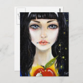 白雪姫と毒りんごの葉書 ポストカード (正面/裏面)