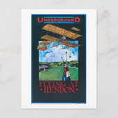 白雪姫と飛行機ポスター ポストカード (正面)