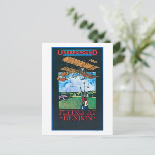 白雪姫と飛行機ポスター ポストカード (スタンド正面)