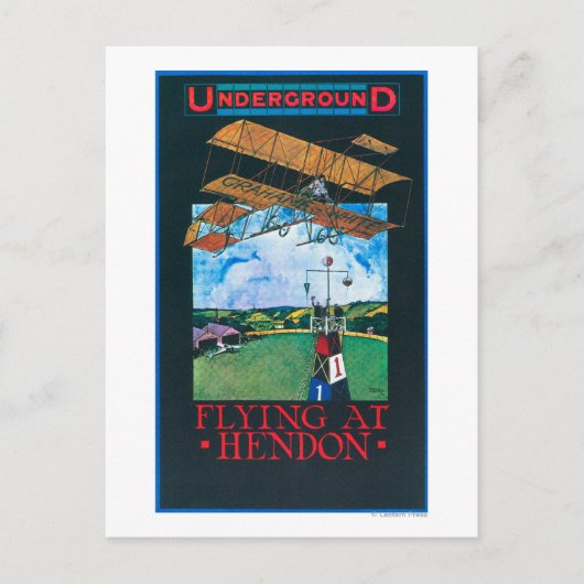 白雪姫と飛行機ポスター ポストカード (正面)