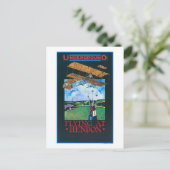 白雪姫と飛行機ポスター ポストカード (スタンド正面)