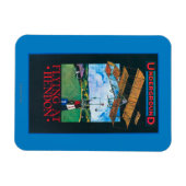 白雪姫と飛行機ポスター マグネット (横)