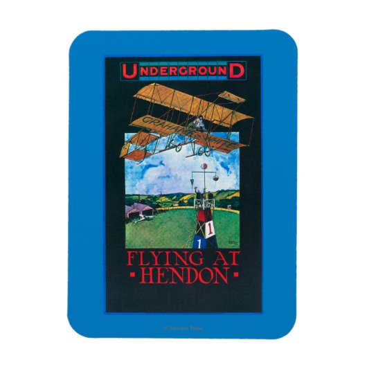 白雪姫と飛行機ポスター マグネット (縦)