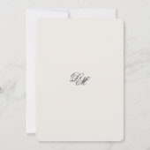 白雪姫のウェディング招待状 招待状 (裏面)