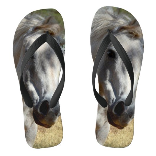 白雪姫威厳のある馬 ビーチサンダル (フットベッド)