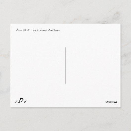 白雪姫 ポストカード (裏面)