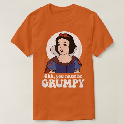 白雪姫、不機嫌に違いない Tシャツ (デザイン正面)