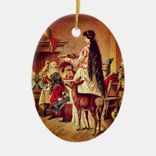 白雪姫 – 童話 – グリム セラミックオーナメント (正面)