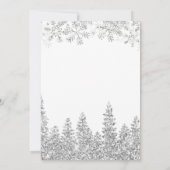 白雪松クリスマス冬の結婚式 招待状 (裏面)