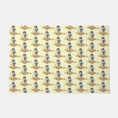 白雪模様 ドアマット (正面)