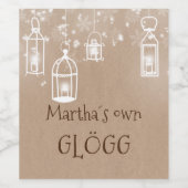 白雪灯篭 ワインラベル (シングルラベル)