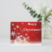 白雪赤クリスマスカード シーズンポストカード (スタンド正面)