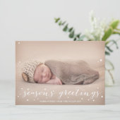 白雪 |季節のごあいさつ写真ホリデーカード シーズンカード (スタンド正面)