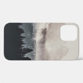 白雲の下の山の緑の木 Case-Mate iPhoneケース (裏面 (横))