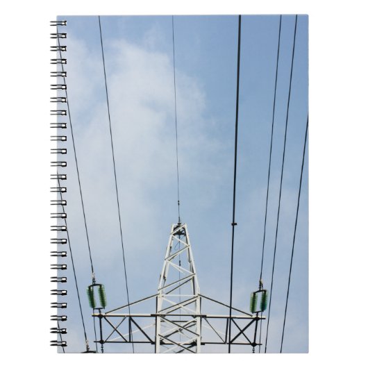 白雲下の白鋼電柱 ノートブック (正面)
