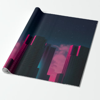 白雲付近の建物コンクリート ラッピングペーパー