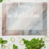 白雲石 – 白 キッチンタオル (折り畳み)