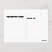 白雲豹のお気に入りの動物 ポストカード (裏面)