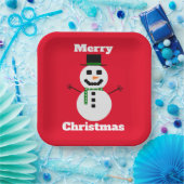 白霜の降りた紙プレート ペーパープレート (パーティー)