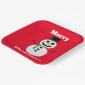 白霜の降りた紙プレート ペーパープレート (傾斜あり)