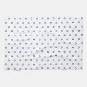 白青いダビデの星 キッチンタオル (横)