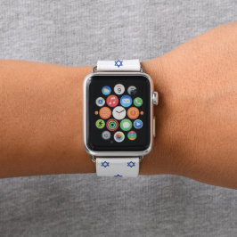 白青いダビデの星 APPLE WATCHバンド