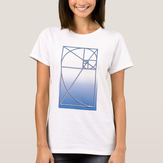 白青い金比率 Tシャツ (正面)