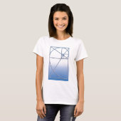 白青い金比率 Tシャツ (正面フル)