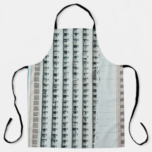 白青コンクリート建物 エプロン