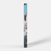 白青コンクリート建物 iPhoneケース (右側面)