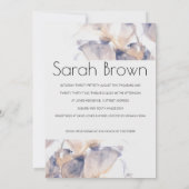 白青パテレ花エレガントブライダルシャワー 招待状 (裏面)