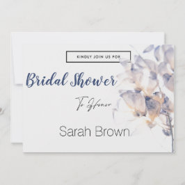 白青パテレ花エレガントブライダルシャワー 招待状