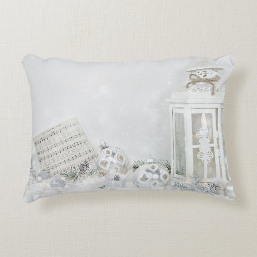 白静か灯明の夜楽 アクセントクッション (正面)