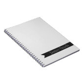 白革のインスパイアフェイクなプリント ノートブック (右側)