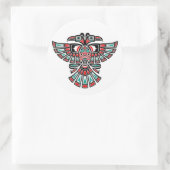 白頭ハイダスピリットバード二羽 ラウンドシール (バッグ)