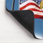 白頭鷲および旗 マウスパッド (コーナー)