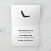 白頭鷲との依託のCongratualstion カード (内部)