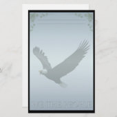 白頭鷲のカスタムの文房具 便箋 (正面/裏面)