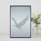 白頭鷲のカスタムの文房具 便箋 (スタンド正面)