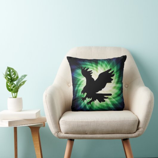 白頭鷲のシルエット; カッコいい クッション (椅子)