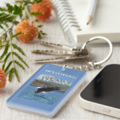 白頭鷲のダイビング-ワイオミング キーホルダー (正面右)