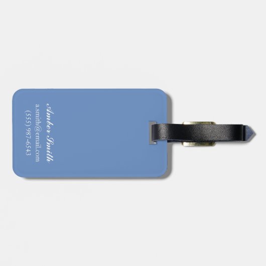 白頭鷲のダイビング-ワイオミング ラゲッジタグ (裏面横)