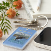 白頭鷲のダイビング-西のイエローストーン、MT キーホルダー (正面右)